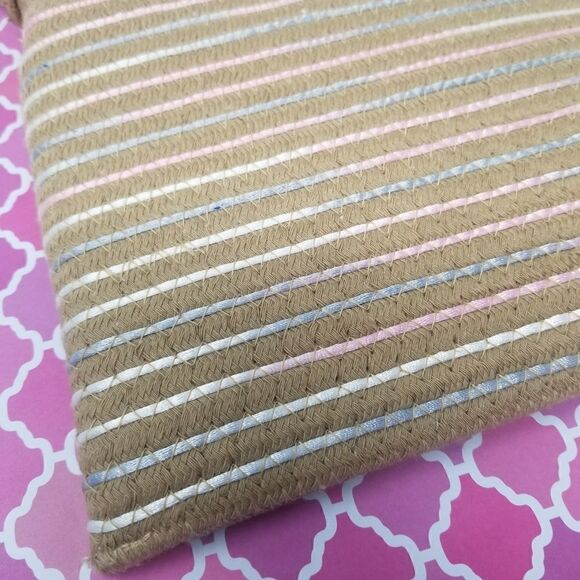 Rattan Woven Wristlet Bag. NWOT. - Picture 2 of 5